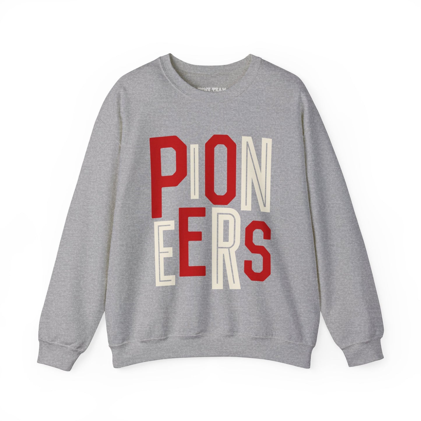 Pioneers Red/White Stacked Sweatshirt