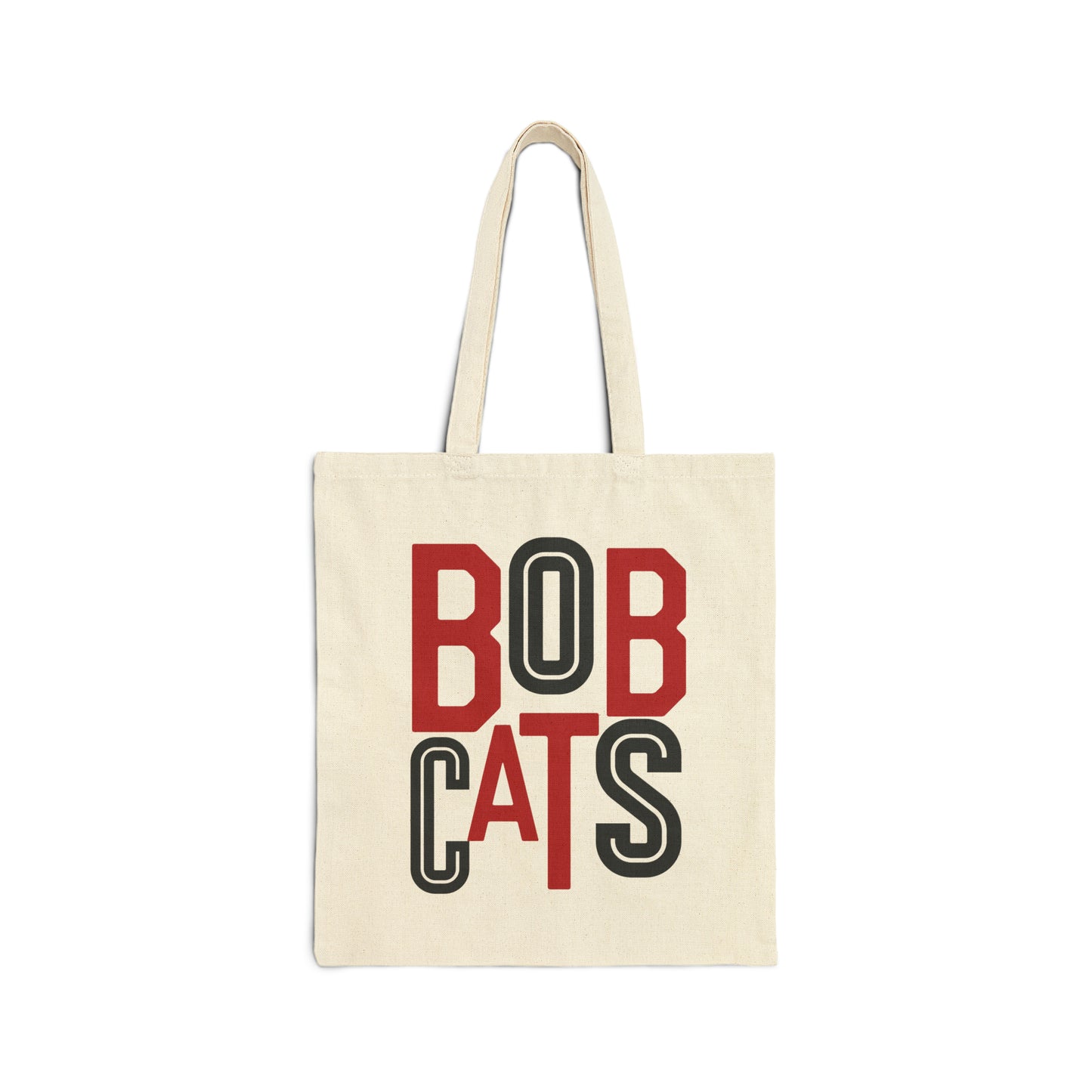 Bobcats Red/Black Tote Bag