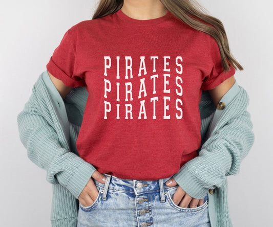 Pirates Wavy Three Tee
