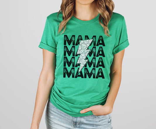 Volleyball Lightning Mama Tee
