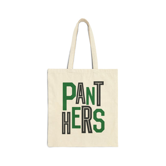 Panthers Green/Black Tote Bag