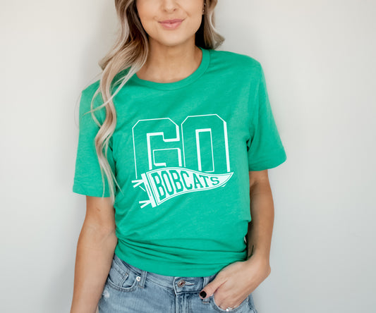 Go Bobcats Pennant Tee