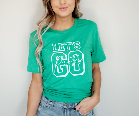 Let's Go Pirates Script Overlay Tee
