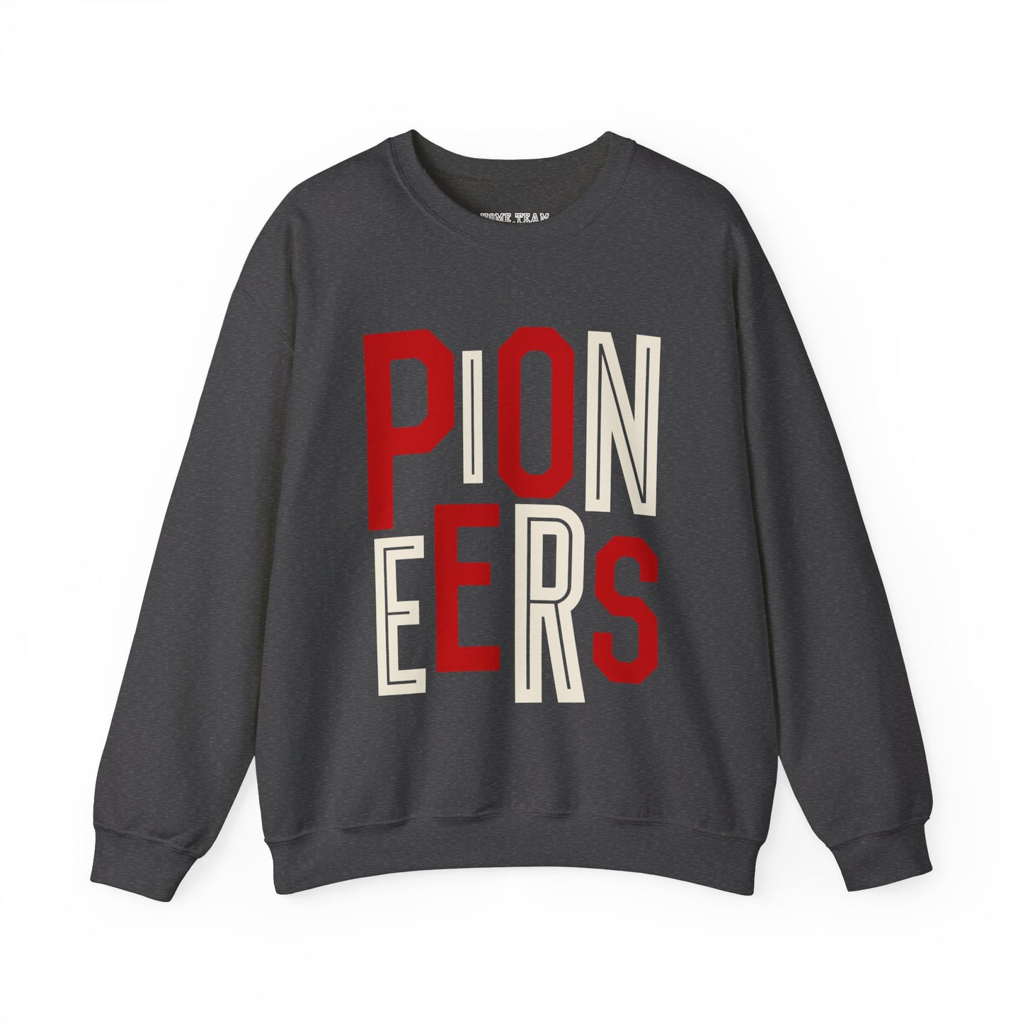 Pioneers Red/White Stacked Sweatshirt