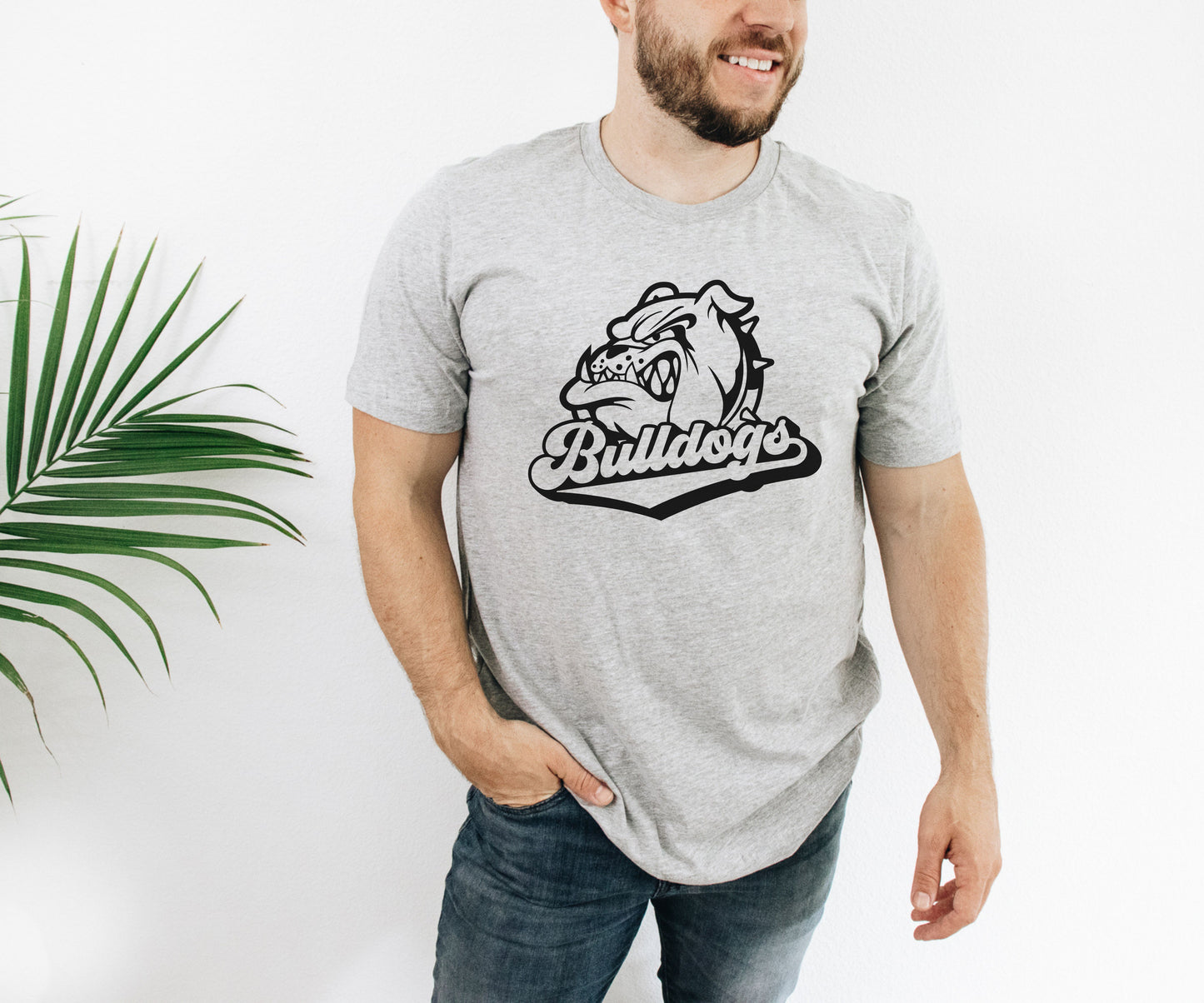 Bulldog Retro Mascot Tee