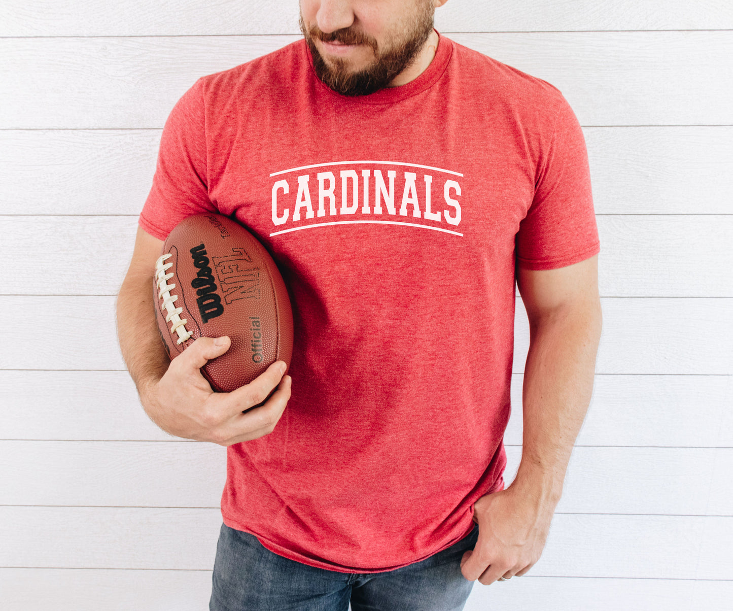 Cardinals Curved Tee