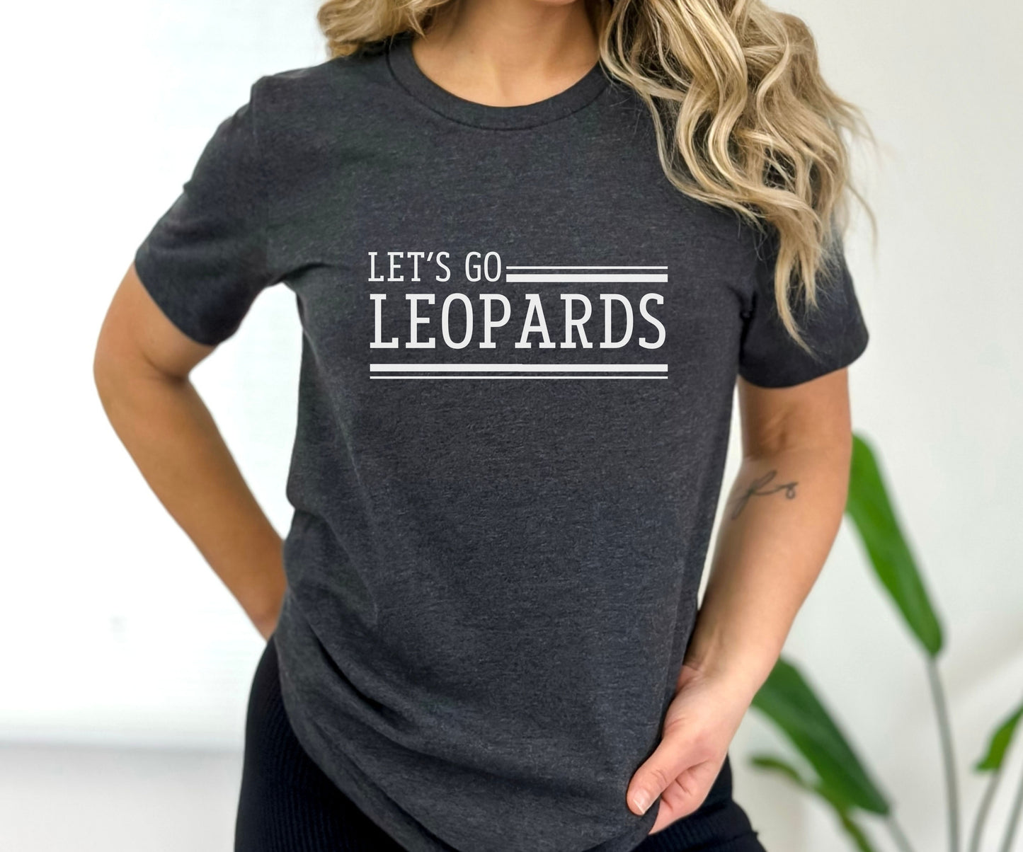 Let's Go Leopards Double Lined Tee