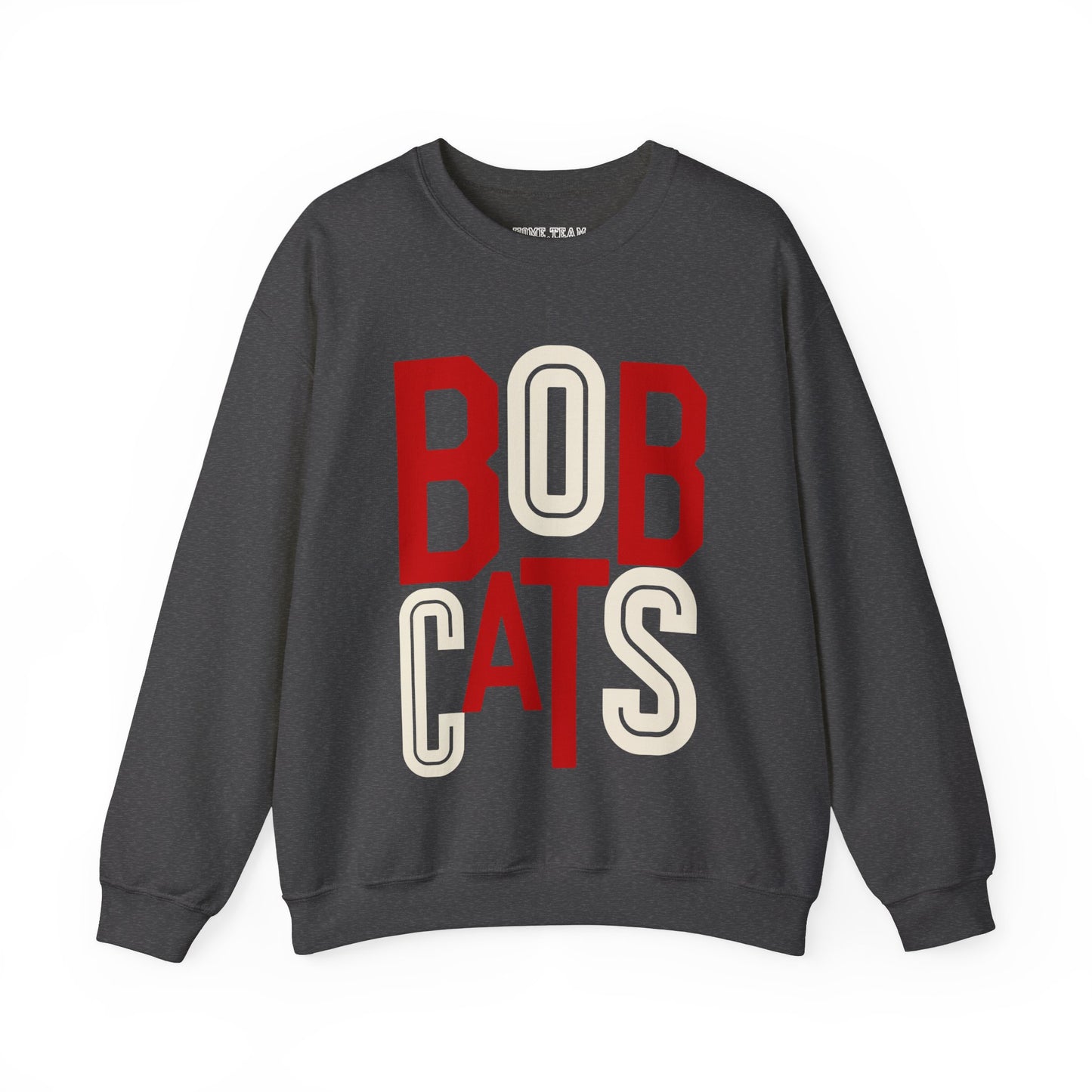 Bobcats Red/White Stacked Sweatshirt