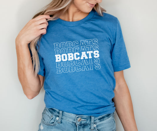 Stacked Bobcats Tee
