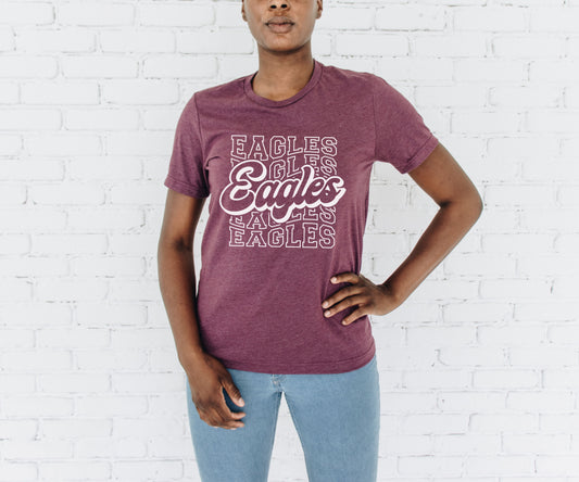 Eagles on Repeat Tee