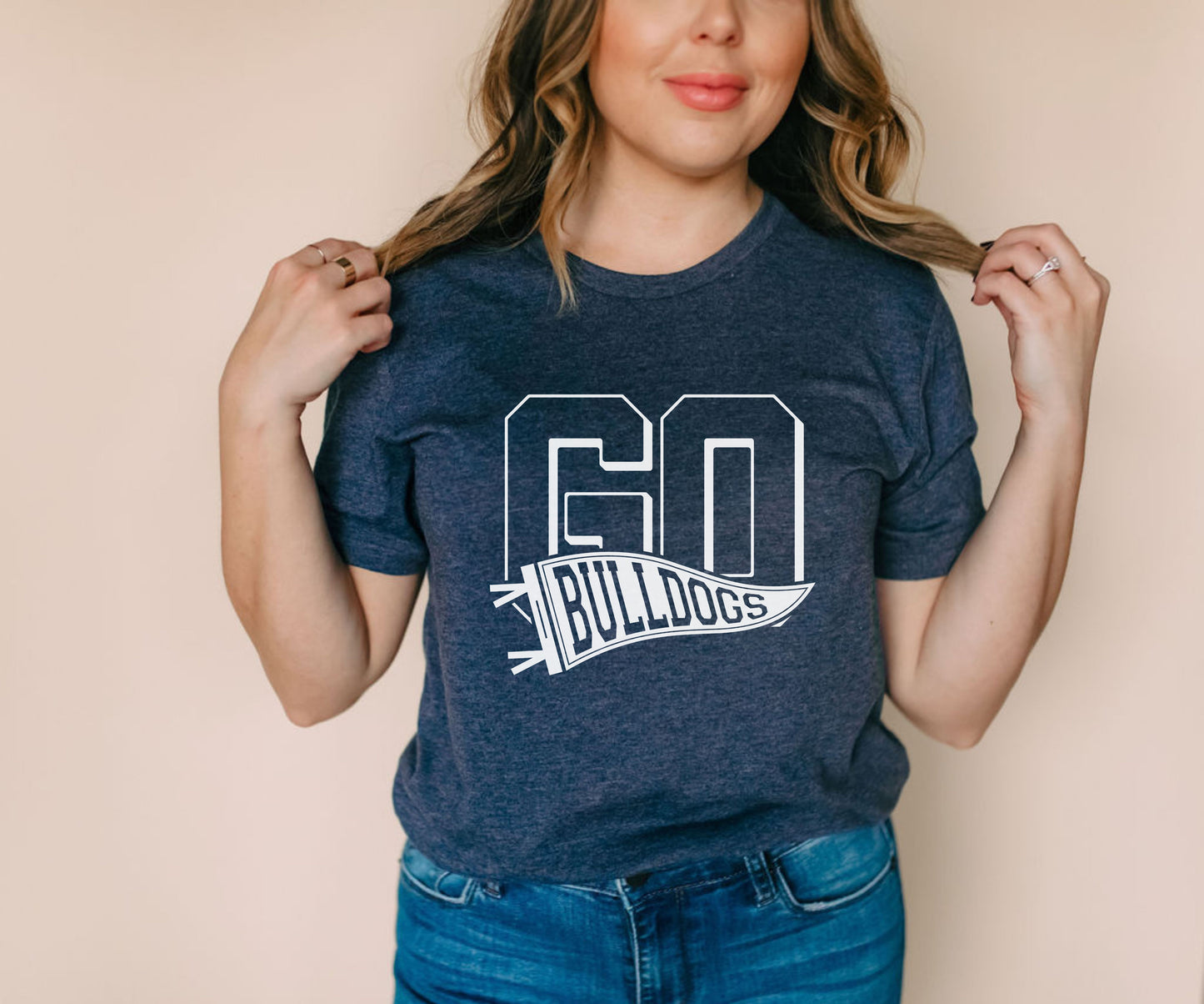 Go Bulldogs Pennant Tee