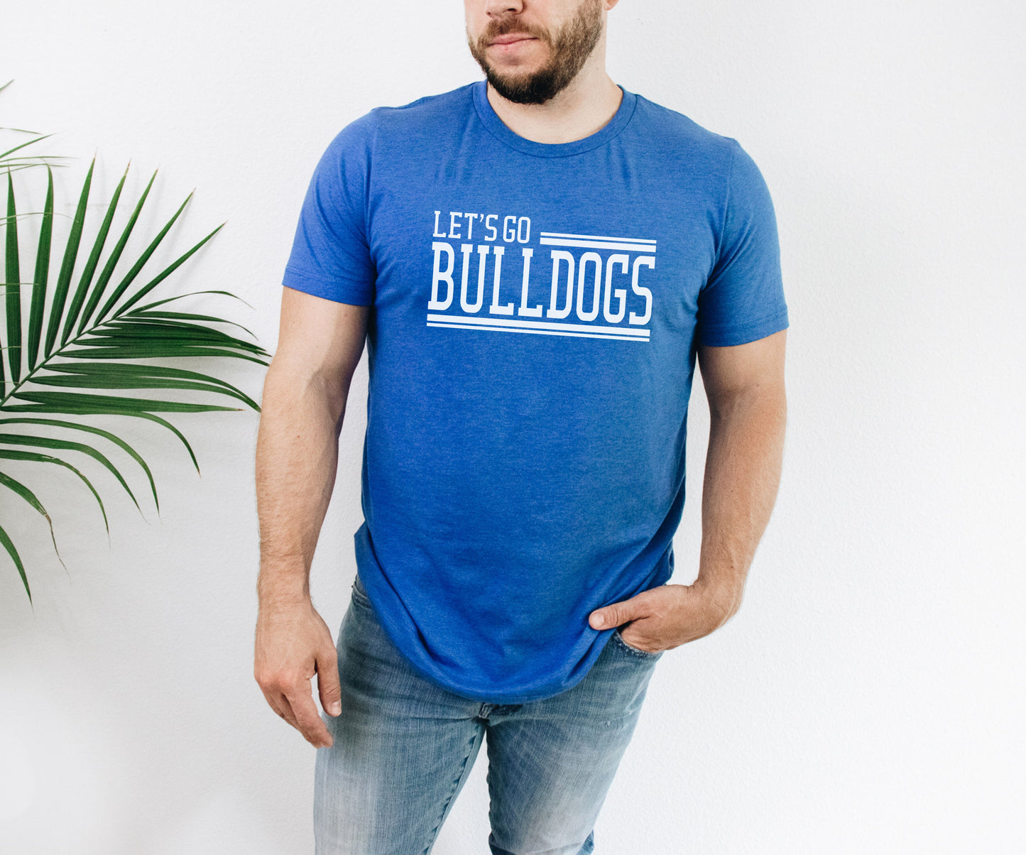 Let's Go Bulldogs Doublelined Tee
