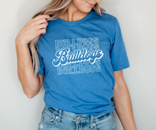 Bulldogs Retro Repeat Tee