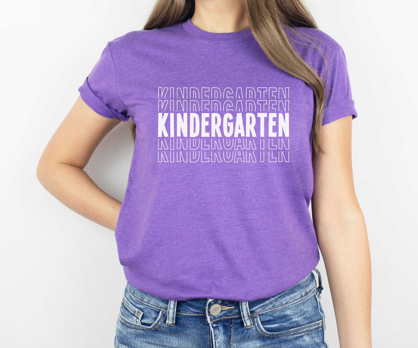 Kindergarten Stacked Tee