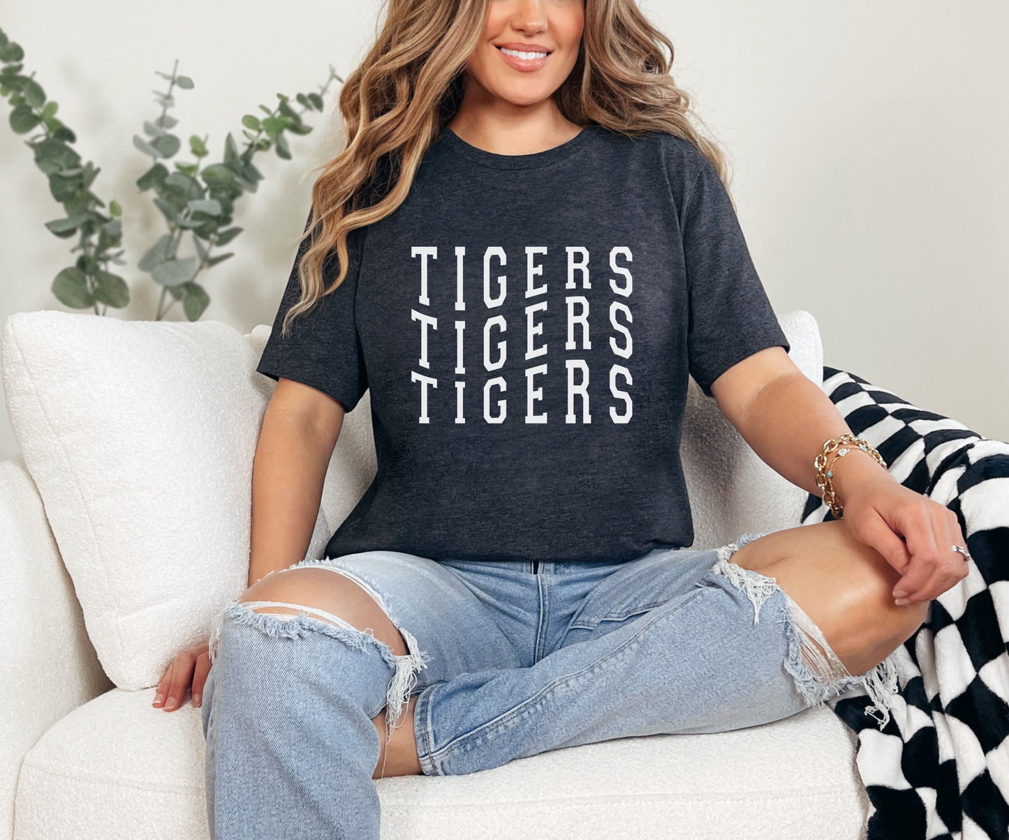 Tigers Wavy Three Tee