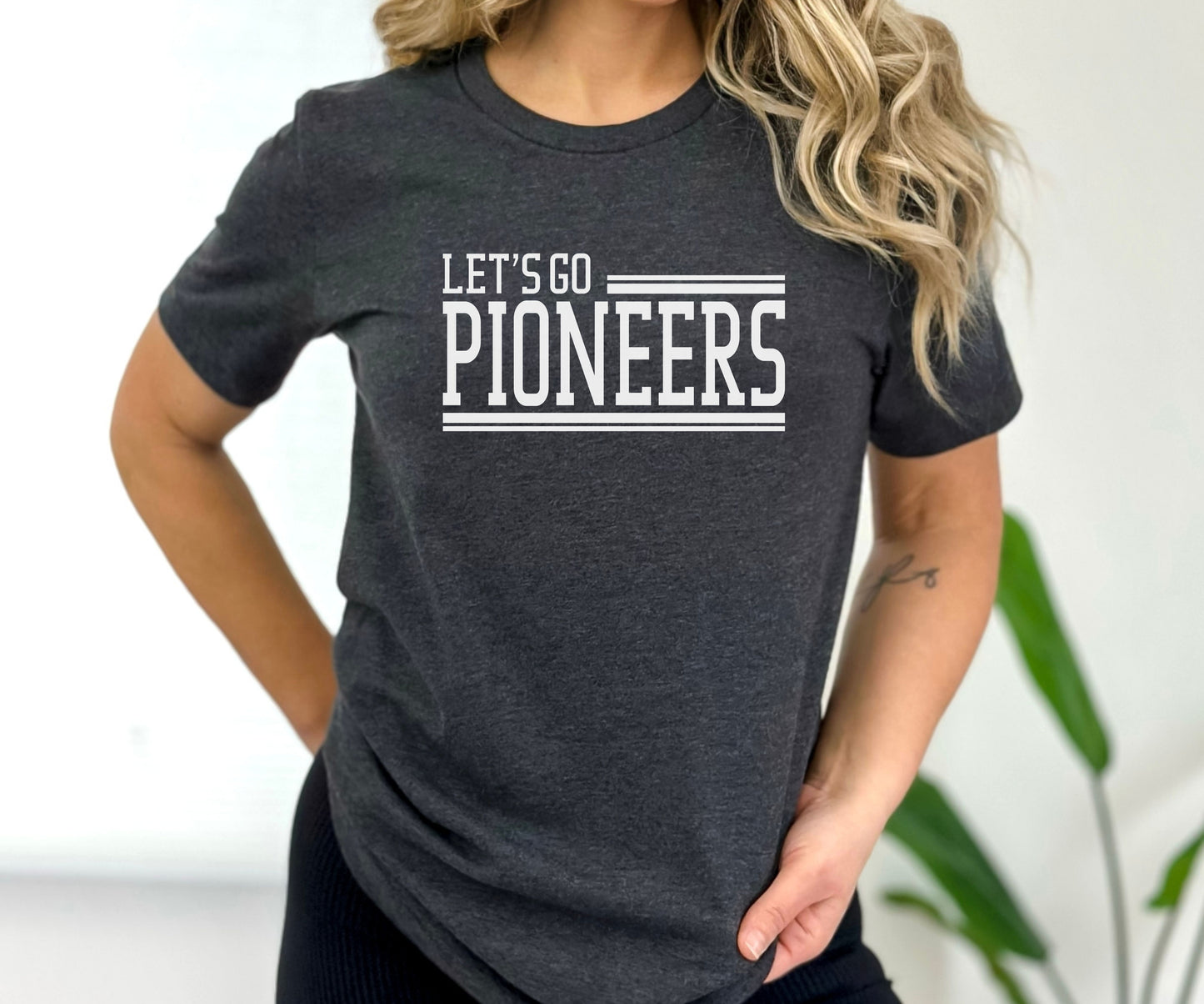 Let's Go Pioneers underlined Tee