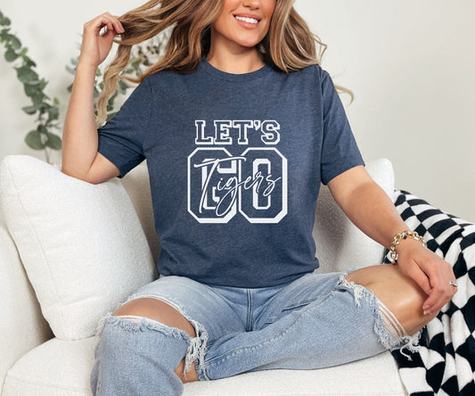 Let's Go Tigers Script Tee
