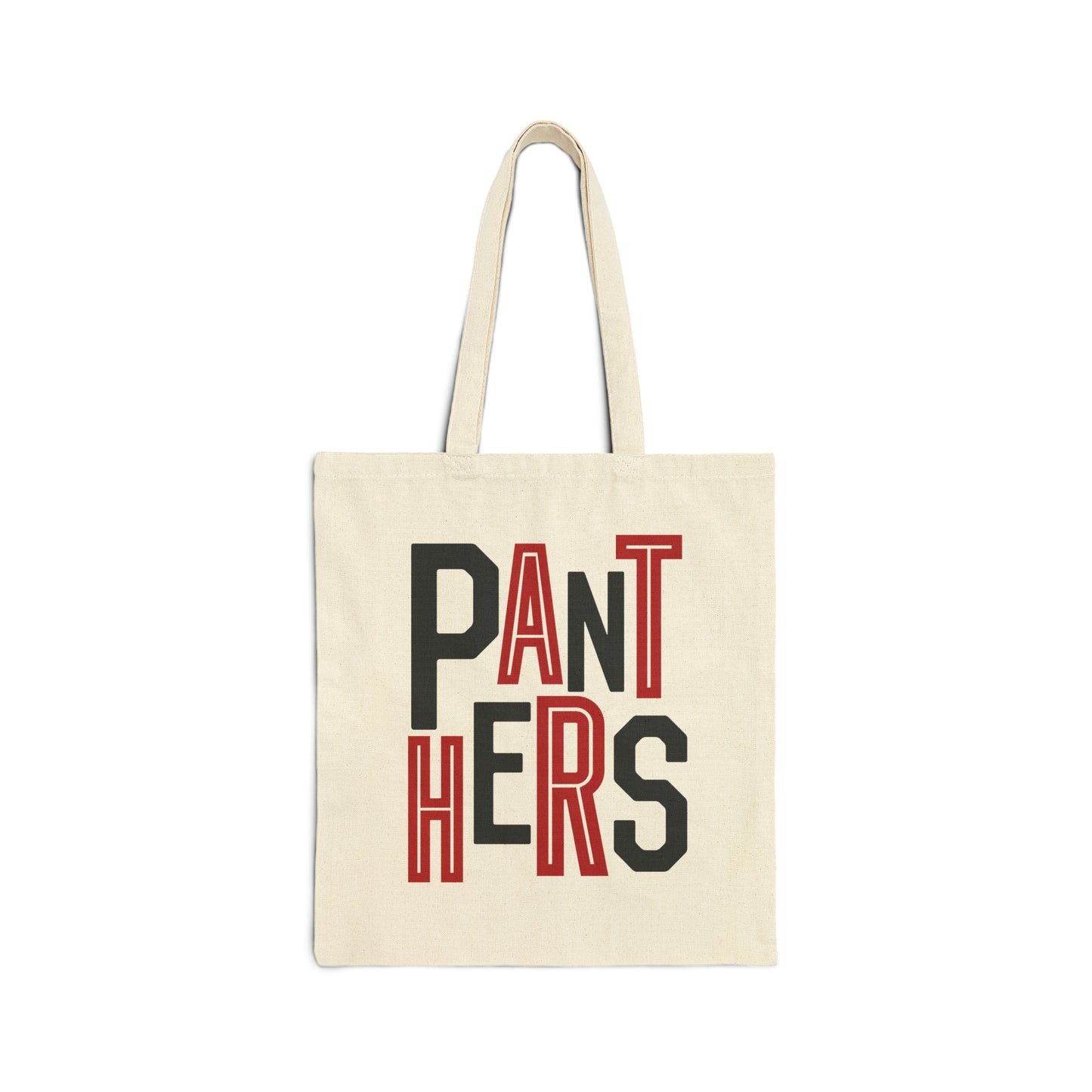 Panthers Red/Black Tote Bag