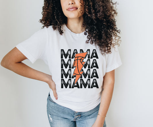 Basketball Lightning Mama Tee