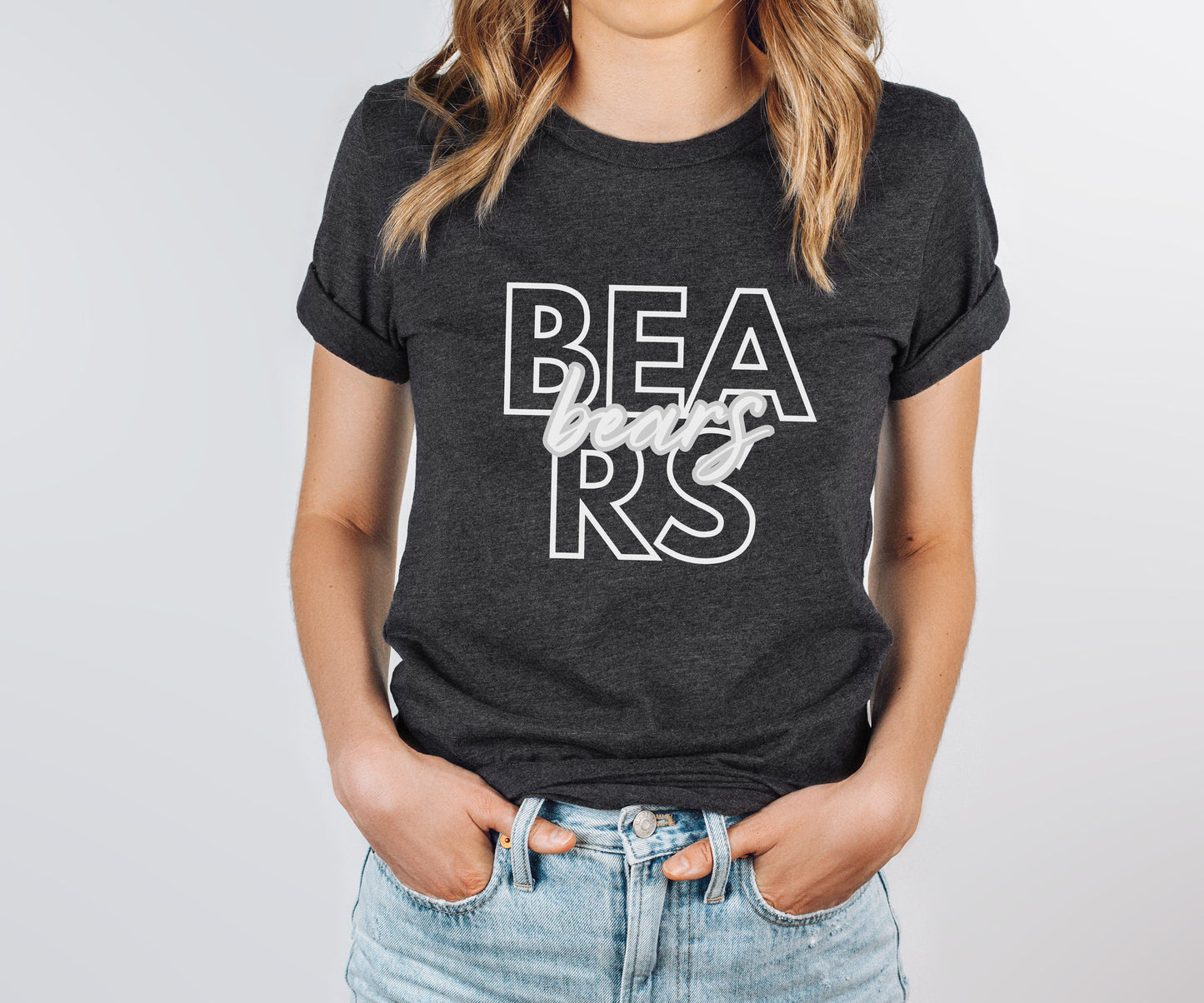 Bears Script Overlay Tee