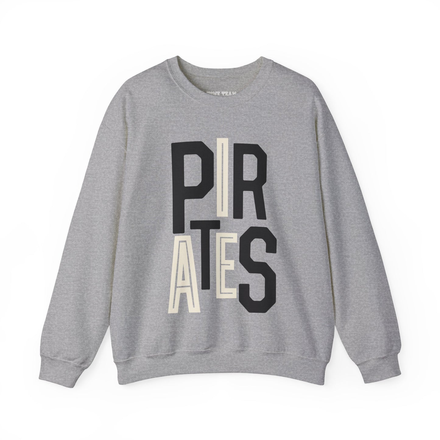 Pirates Black/White Stacked Sweatshirt
