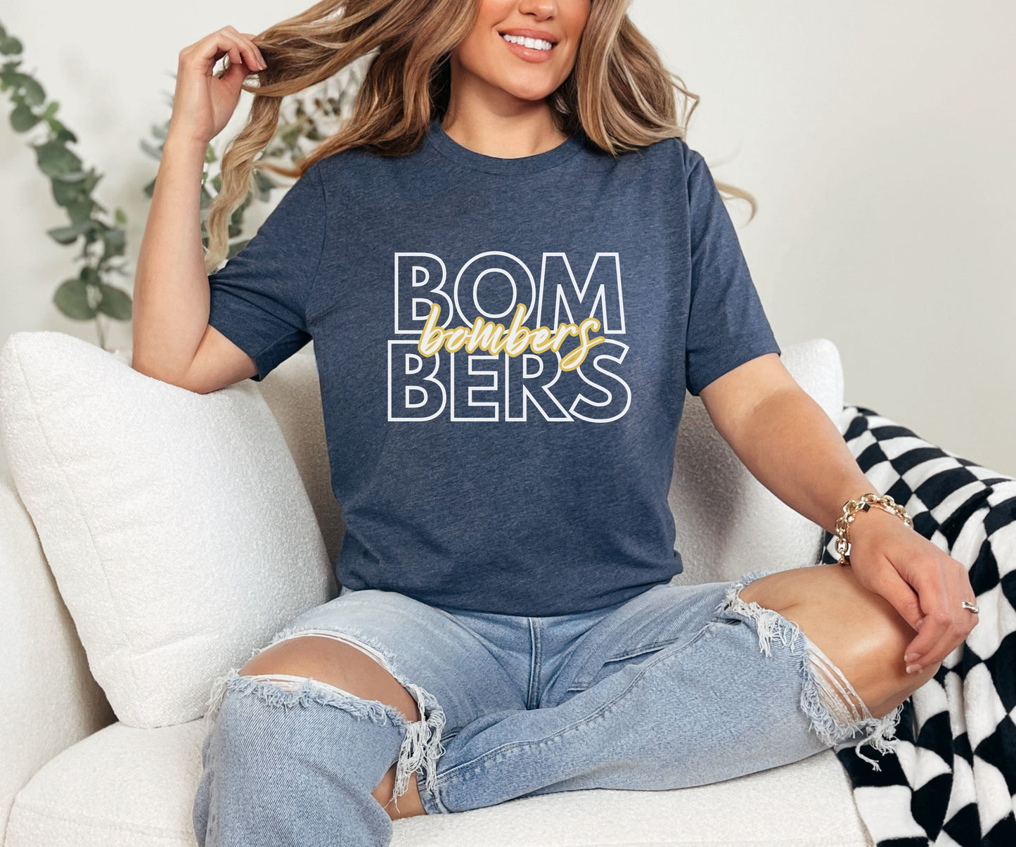 Bombers Script Overlay Tee