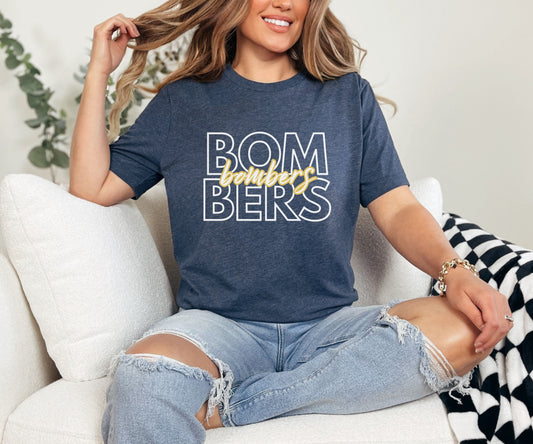 Bombers Script Overlay Tee