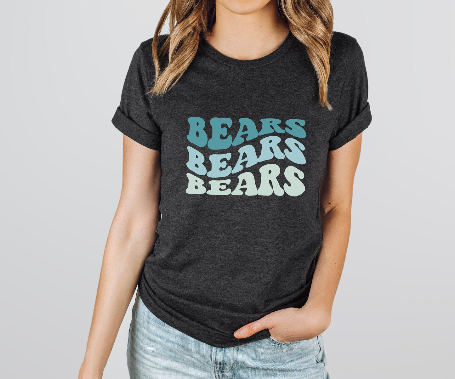 Bears Wavy Blues Tee