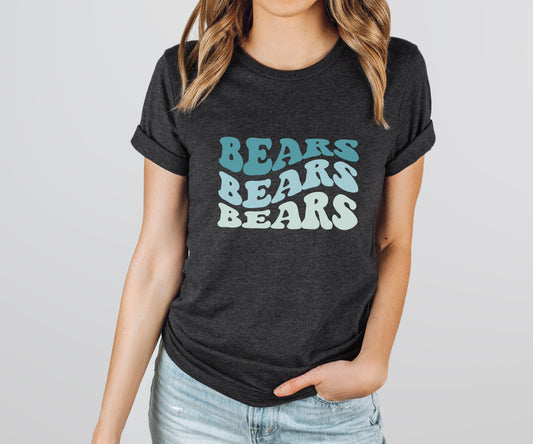 Bears Wavy Blues Tee