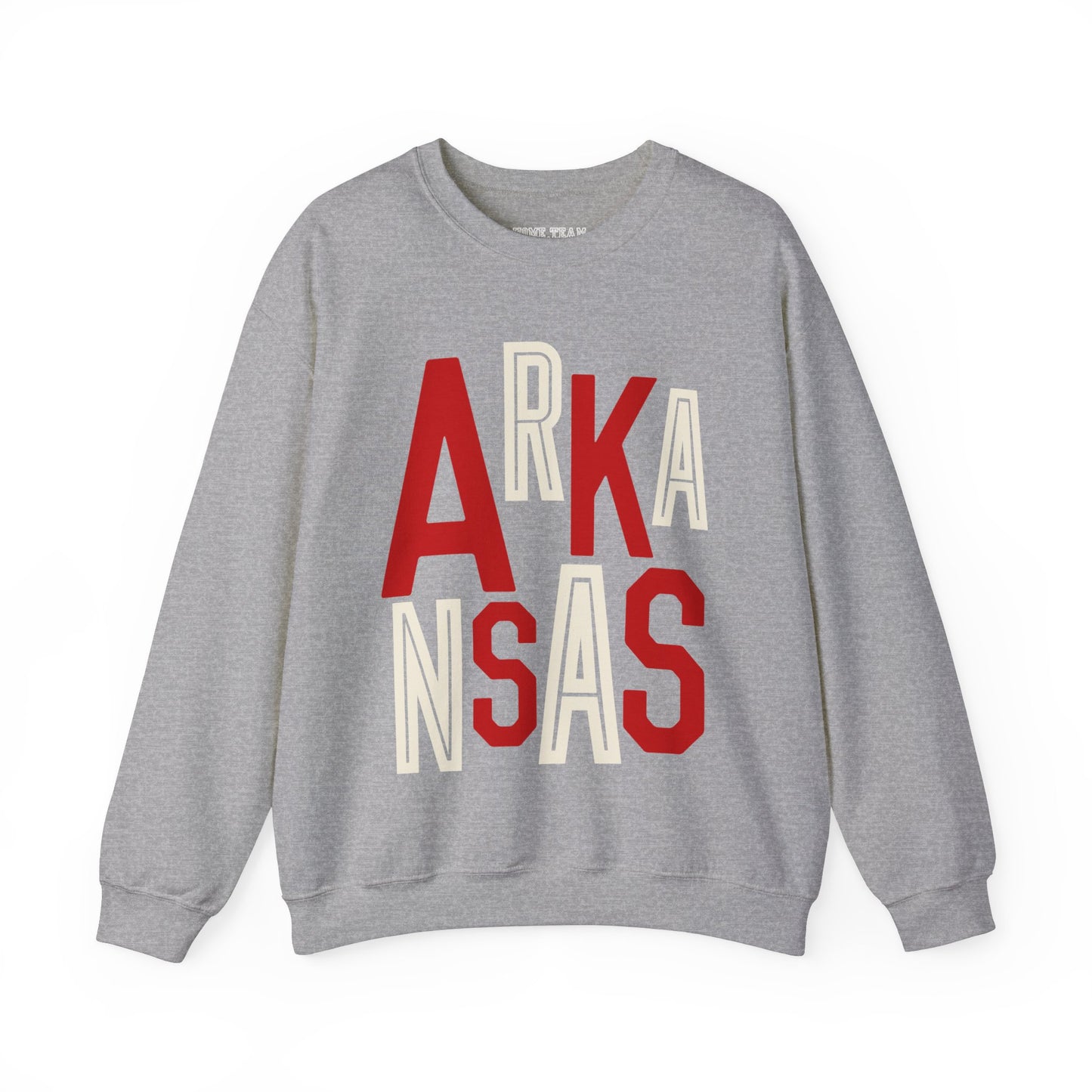 Arkansas Red/White Stacked Sweatshirt