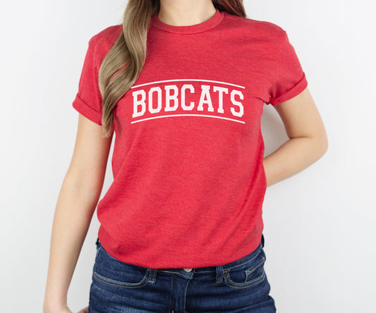 Bobcats Curved Tee