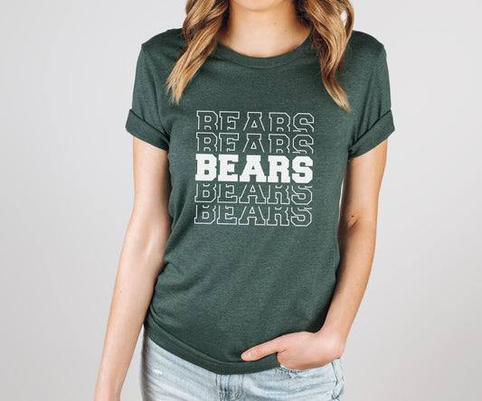 Bears Stacked Tee