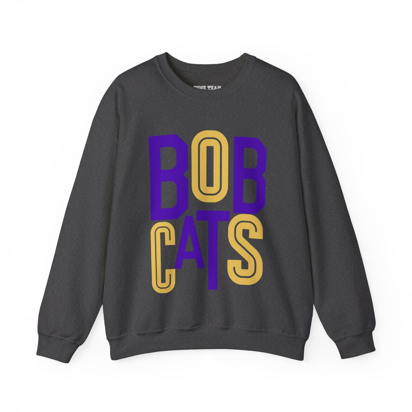 Bobcats Purple/Gold Stacked Sweatshirt