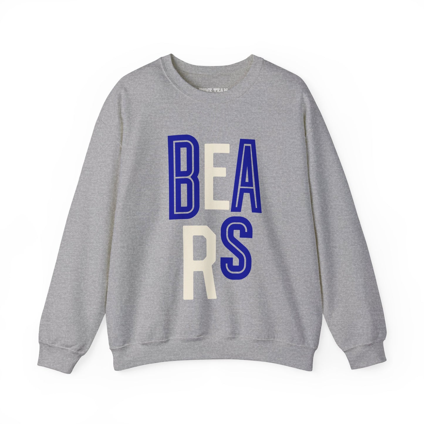 Bears Blue/White Stacked Sweatshirt