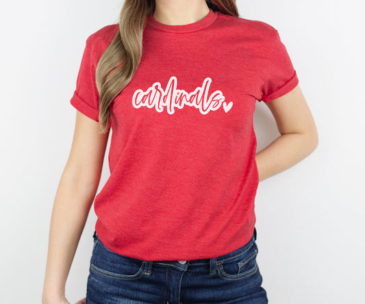 Cardinals Heart Tee